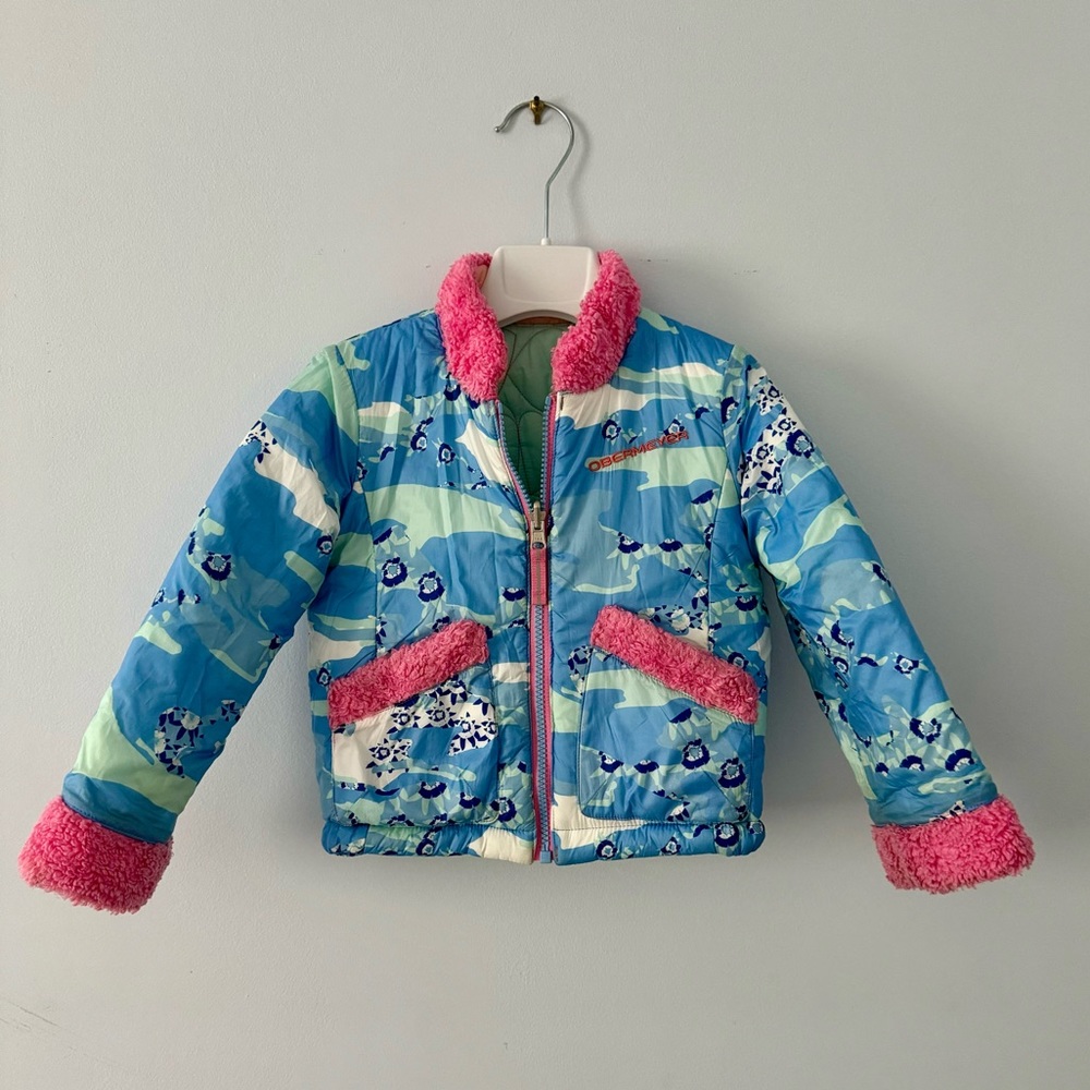 Obermeyer reversible girls ski snow jacket 2T